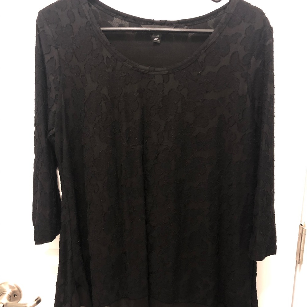 Black Vera Wang Lace Top